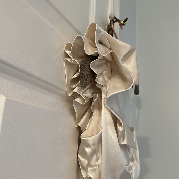 B. Darlin One Shoulder White Dress - Picture 9 of 12